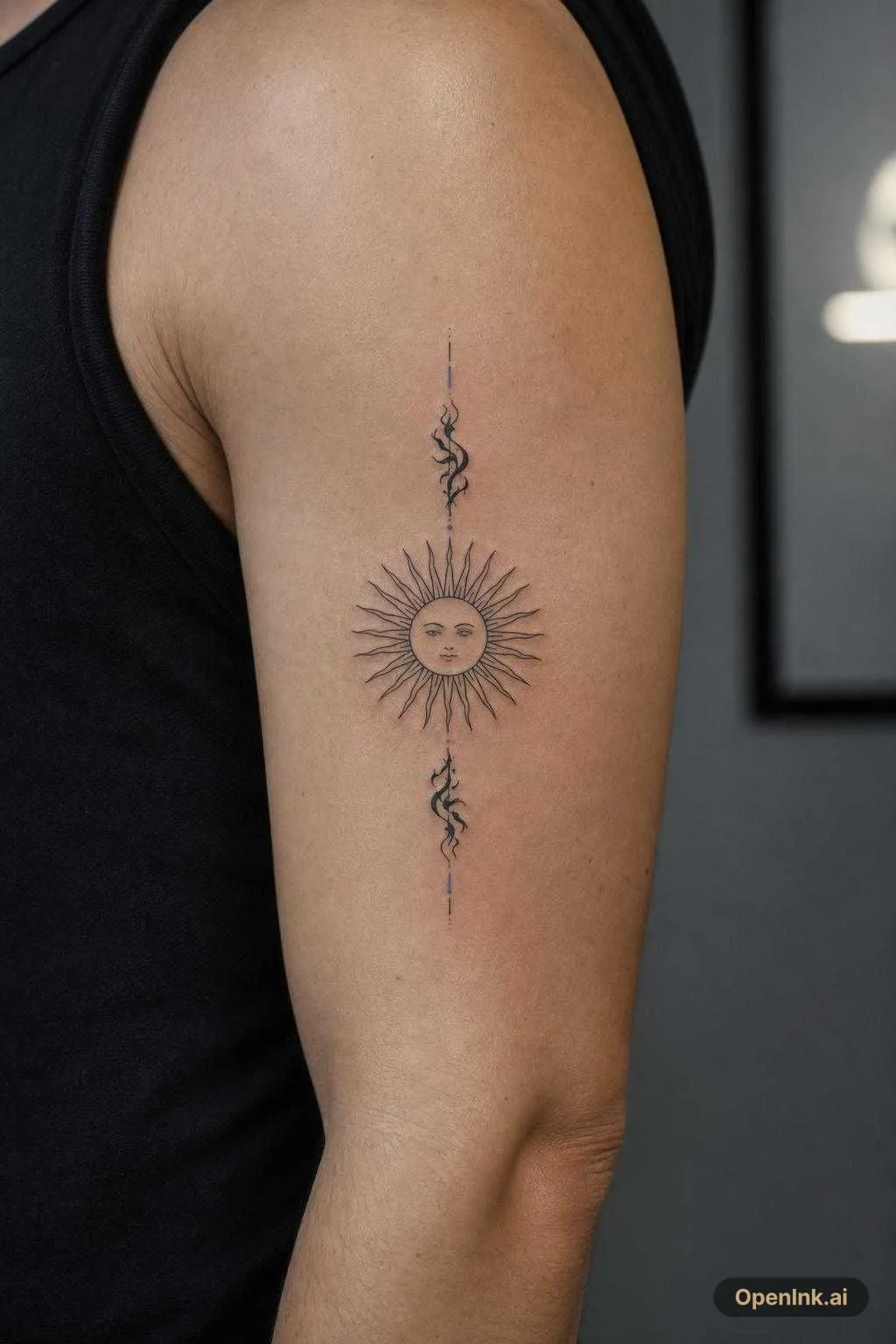 Jujutsu Kaisen and Argentina Minimalist tattoo
