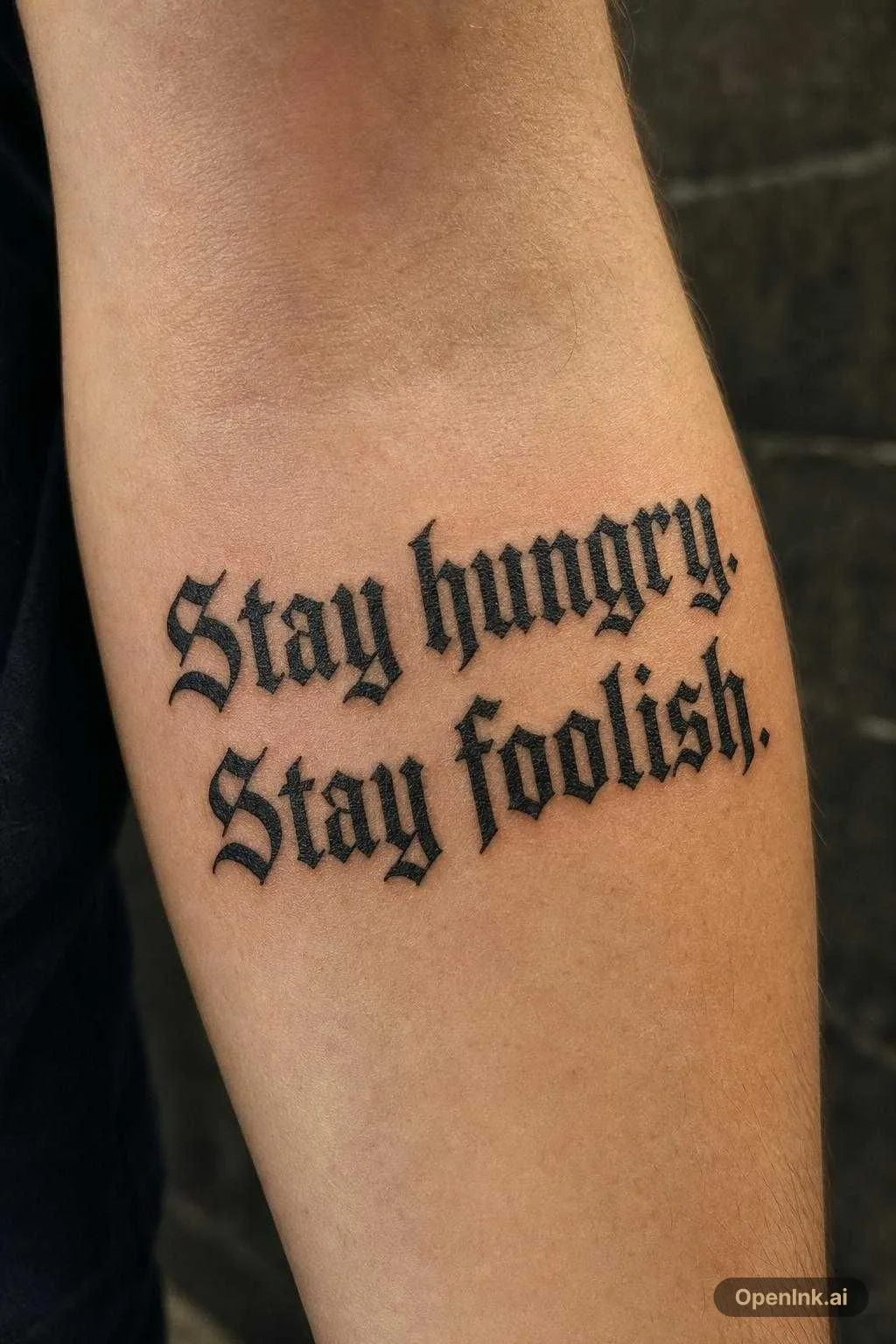 Stay hungry. Stay foolish.