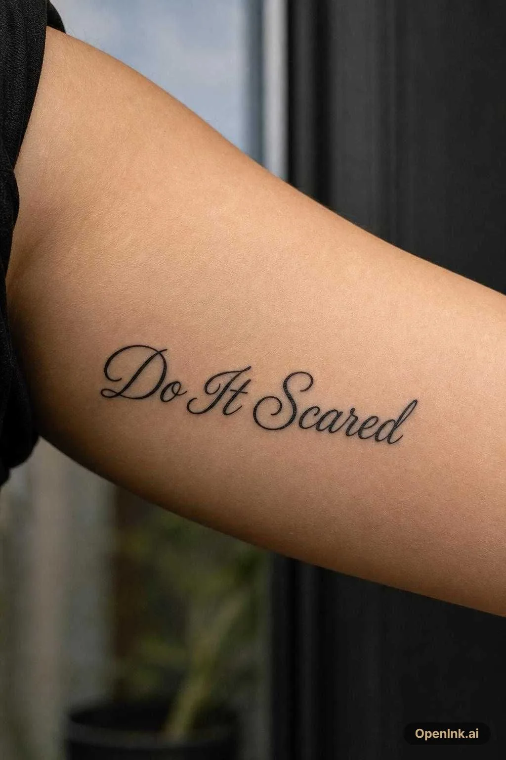 Do it scared tattoo design