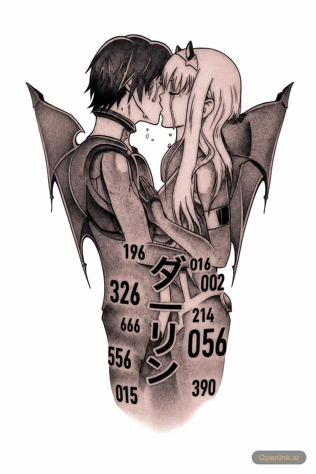 Plantilla de tatuaje extraída de una imagen