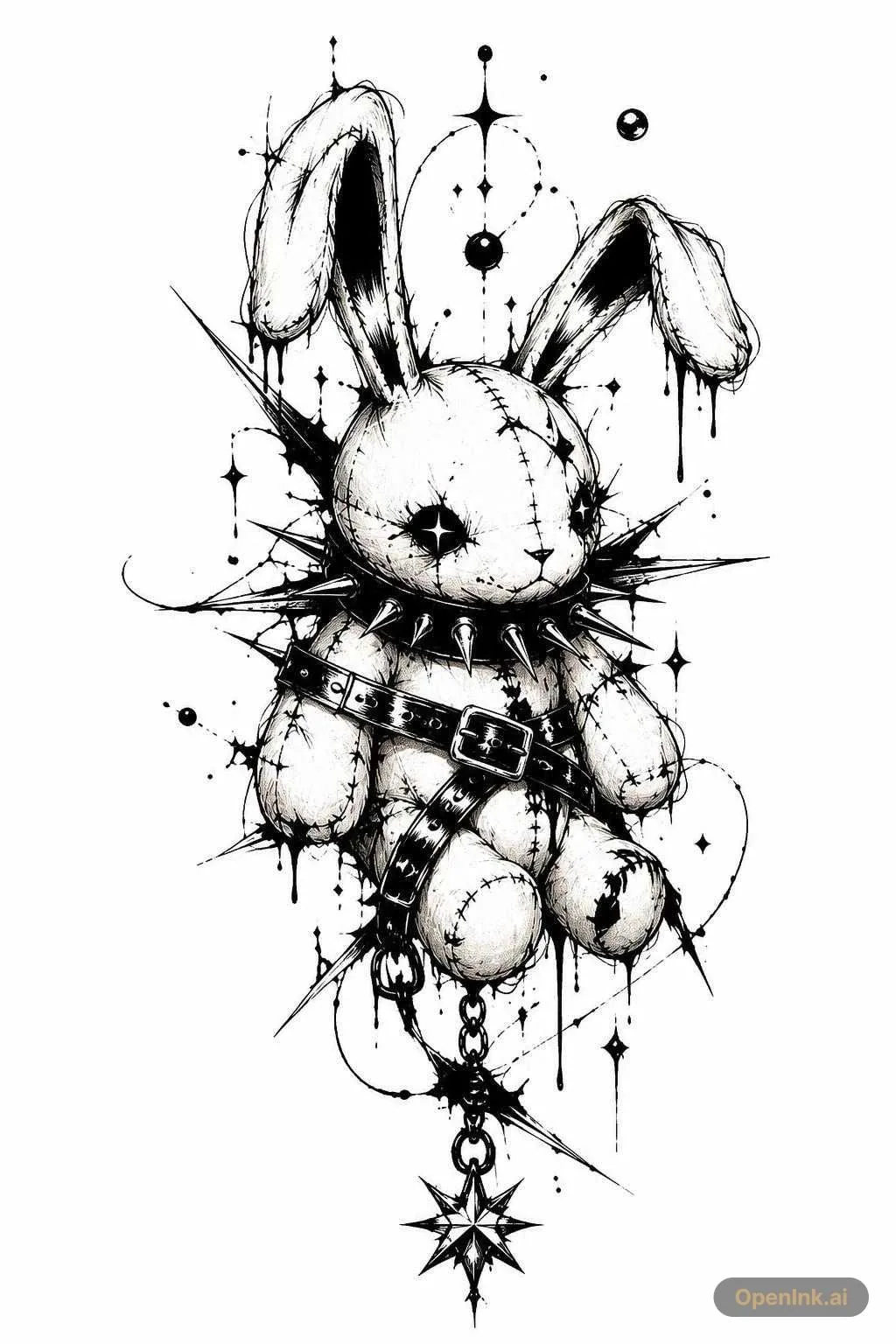 Plantilla de tatuaje extraída de una imagen