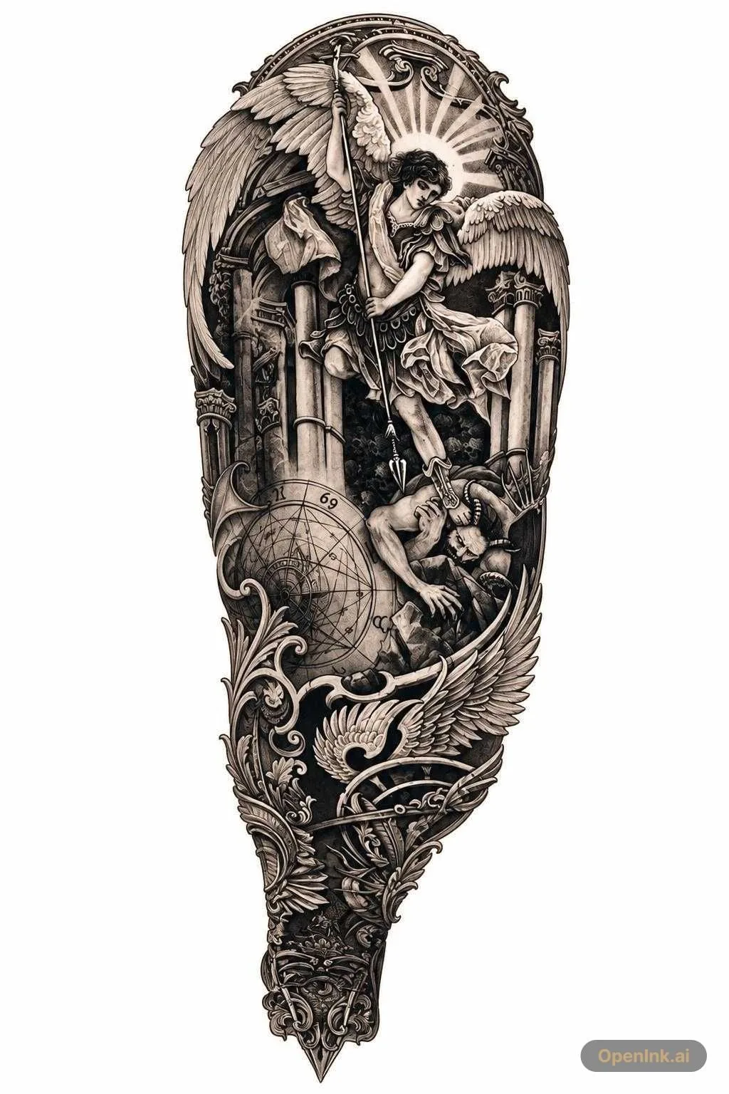 Plantilla de tatuaje extraída de una imagen