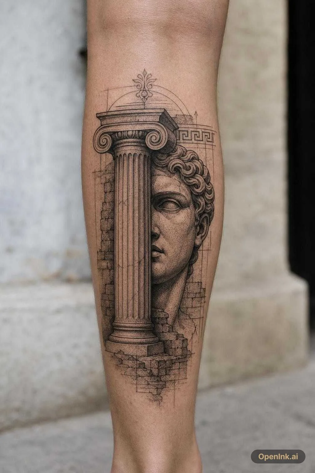 Für die Wade brauche ich ein tattoo dass die Liebe zur antike widerspiege...