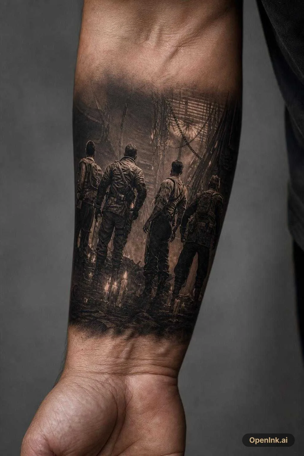 Aus einem Bild generiertes Tattoo