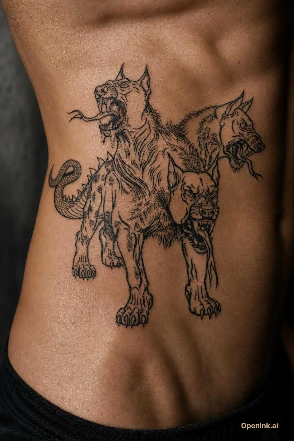 Aus einem Bild generiertes Tattoo