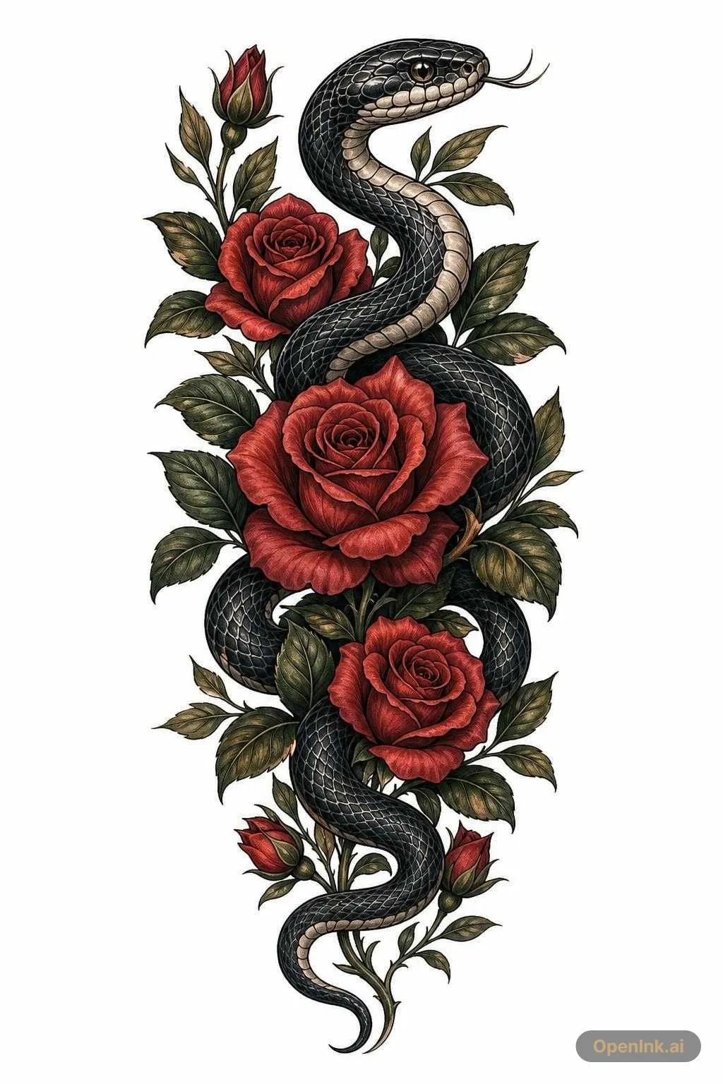 Plantilla de tatuaje extraída de una imagen