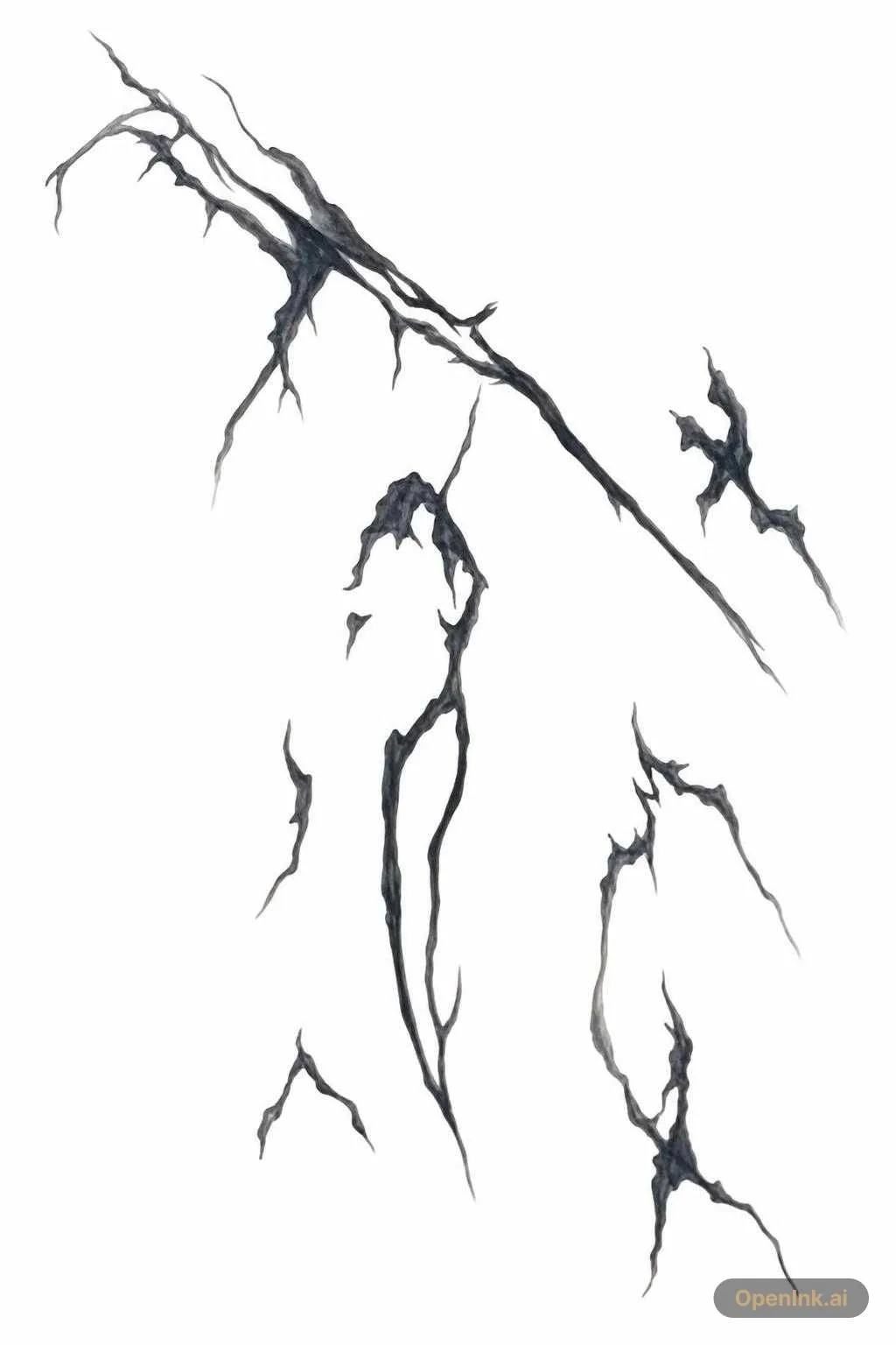 Stencil de tatouage extrait d’une image