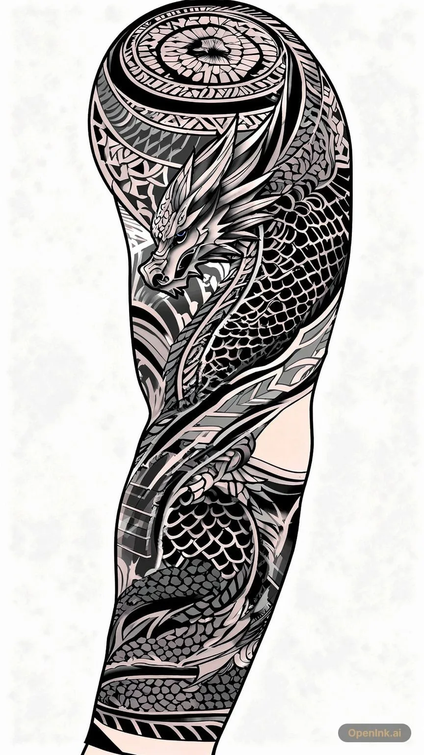Stencil de tatouage extrait d’une image