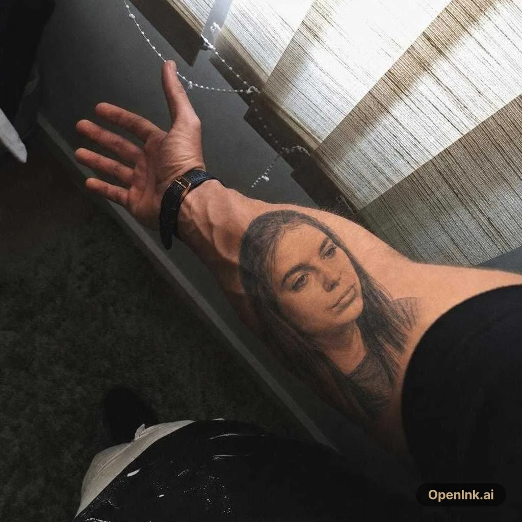 Prévisualisation du tatouage sur peau