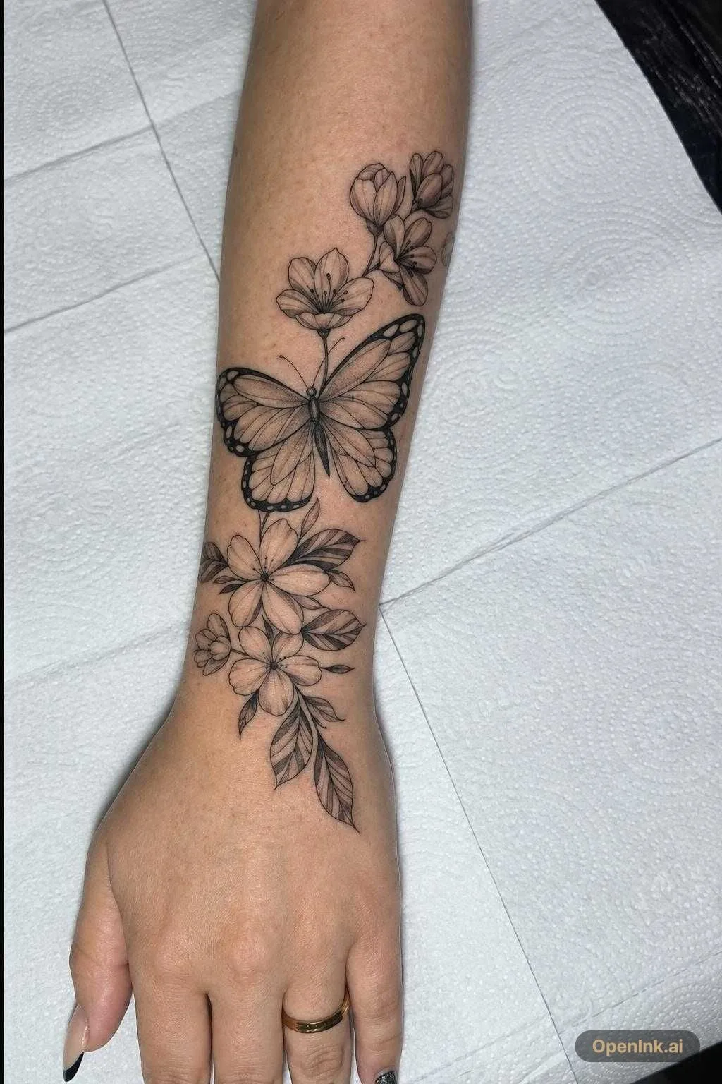 由图片生成的纹身作品