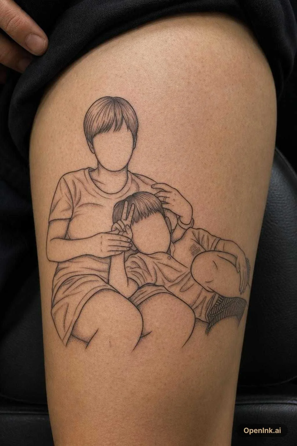 由图片生成的纹身作品