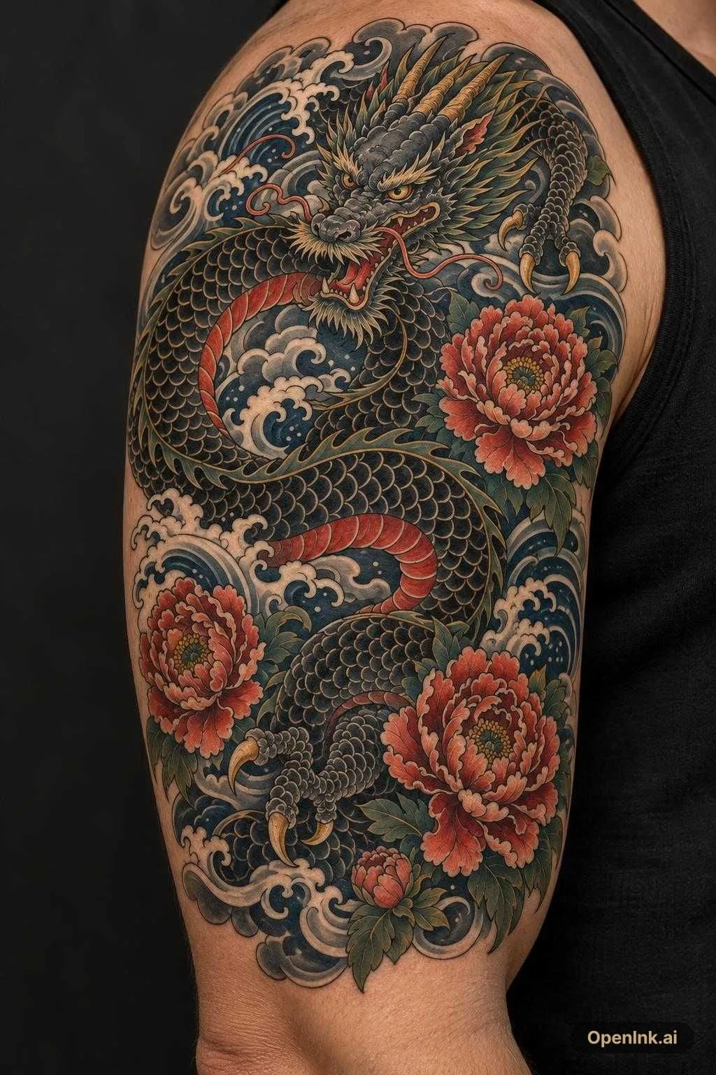由图片生成的纹身作品