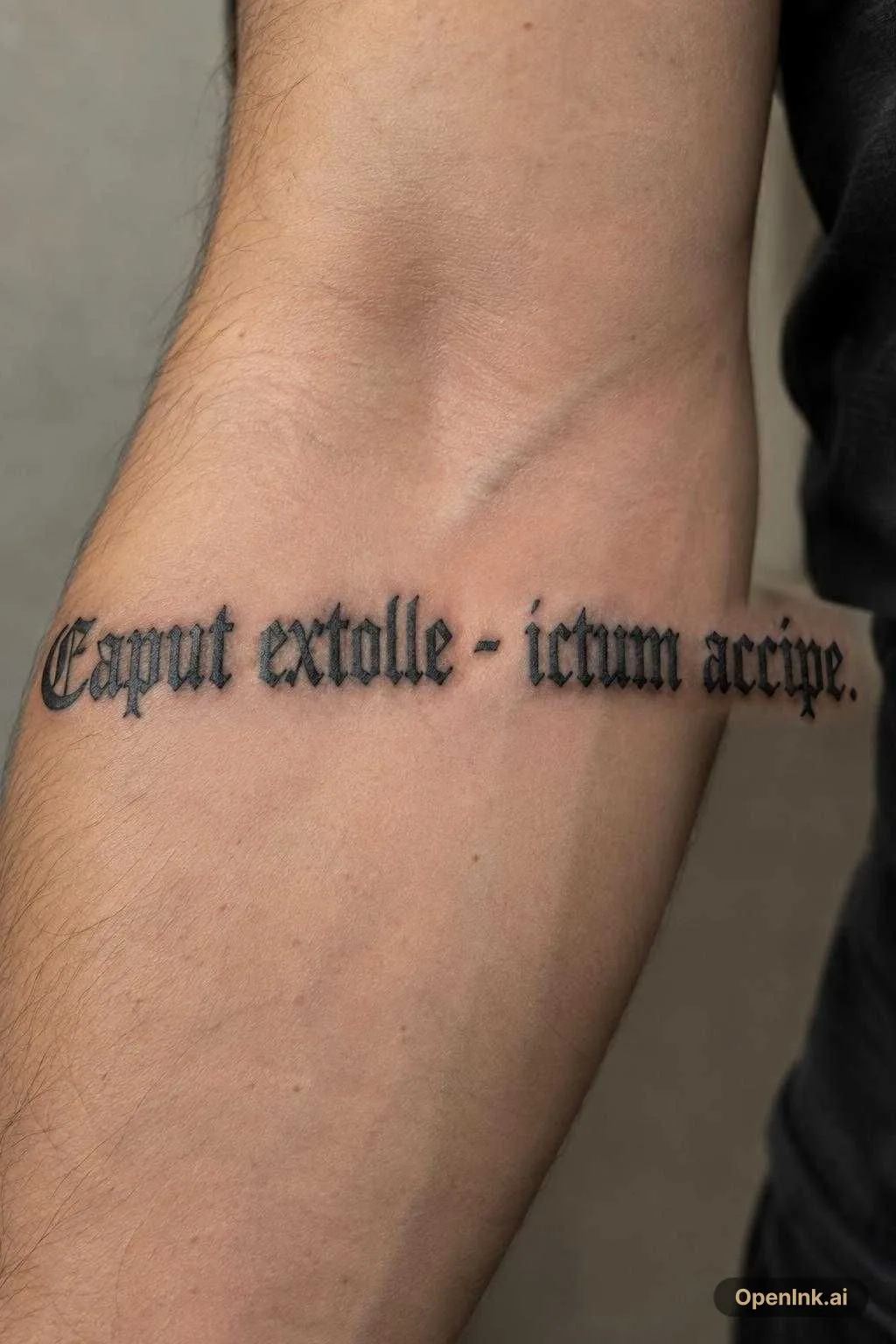 Caput extolle - ictum accipe.