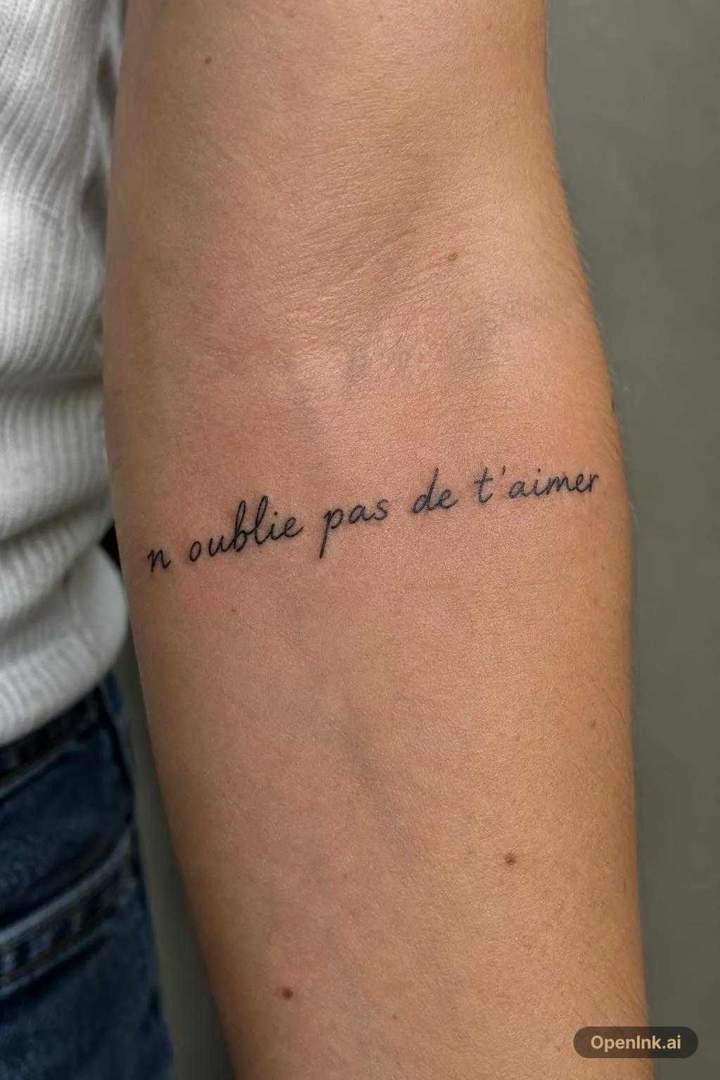 n oublie pas de t'aimer