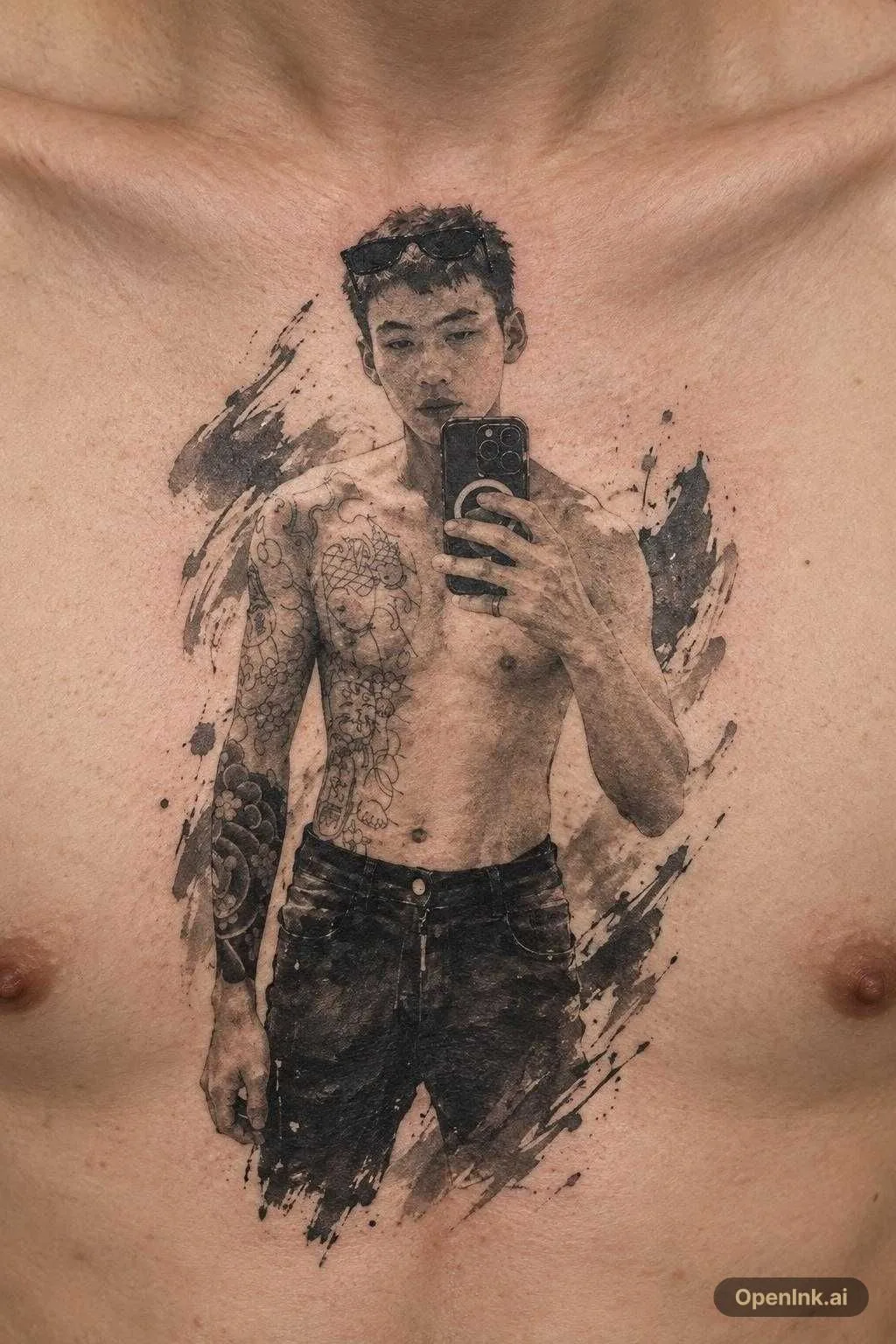Aus einem Bild generiertes Tattoo