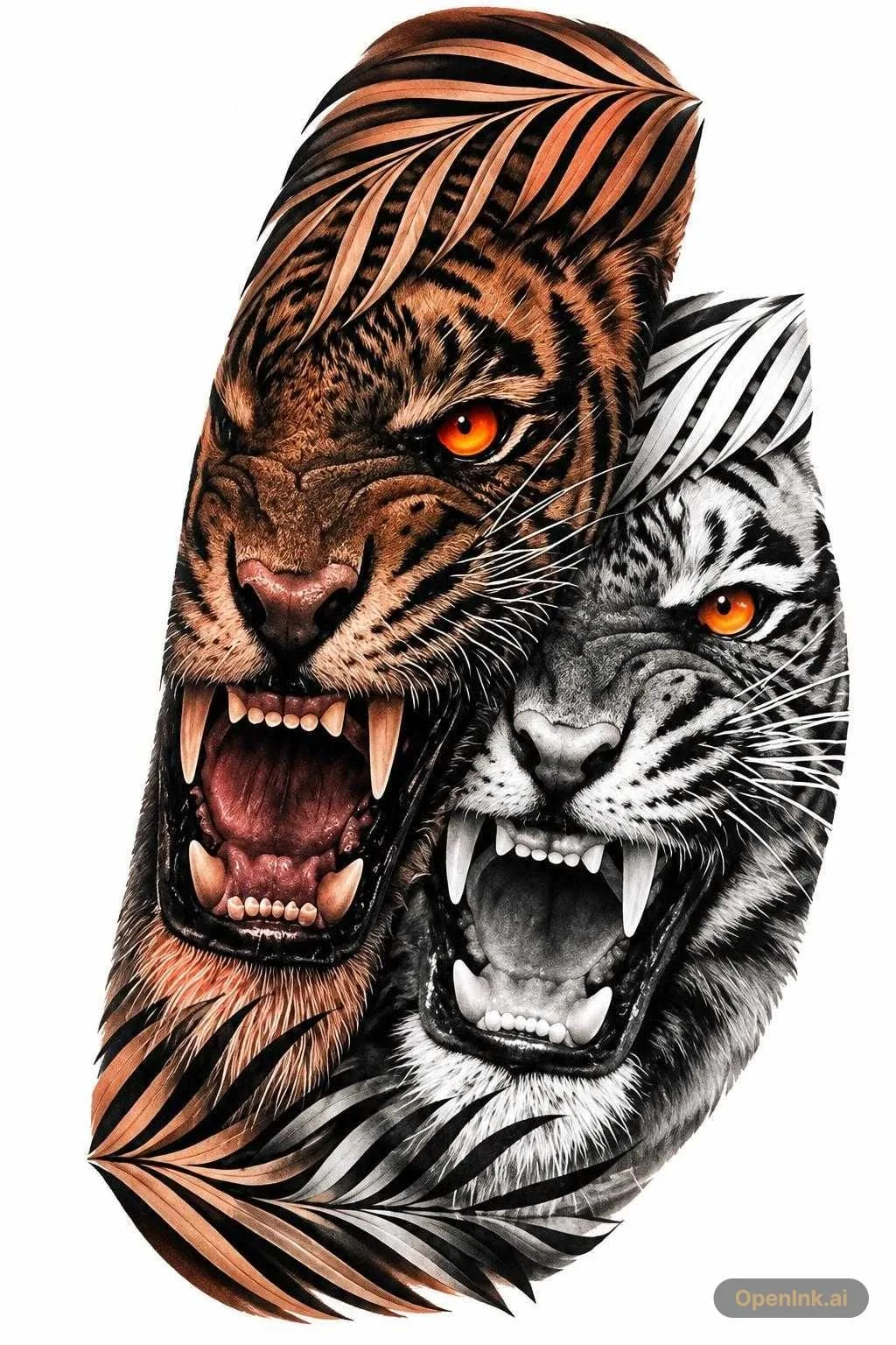 Stencil de tatouage extrait d’une image