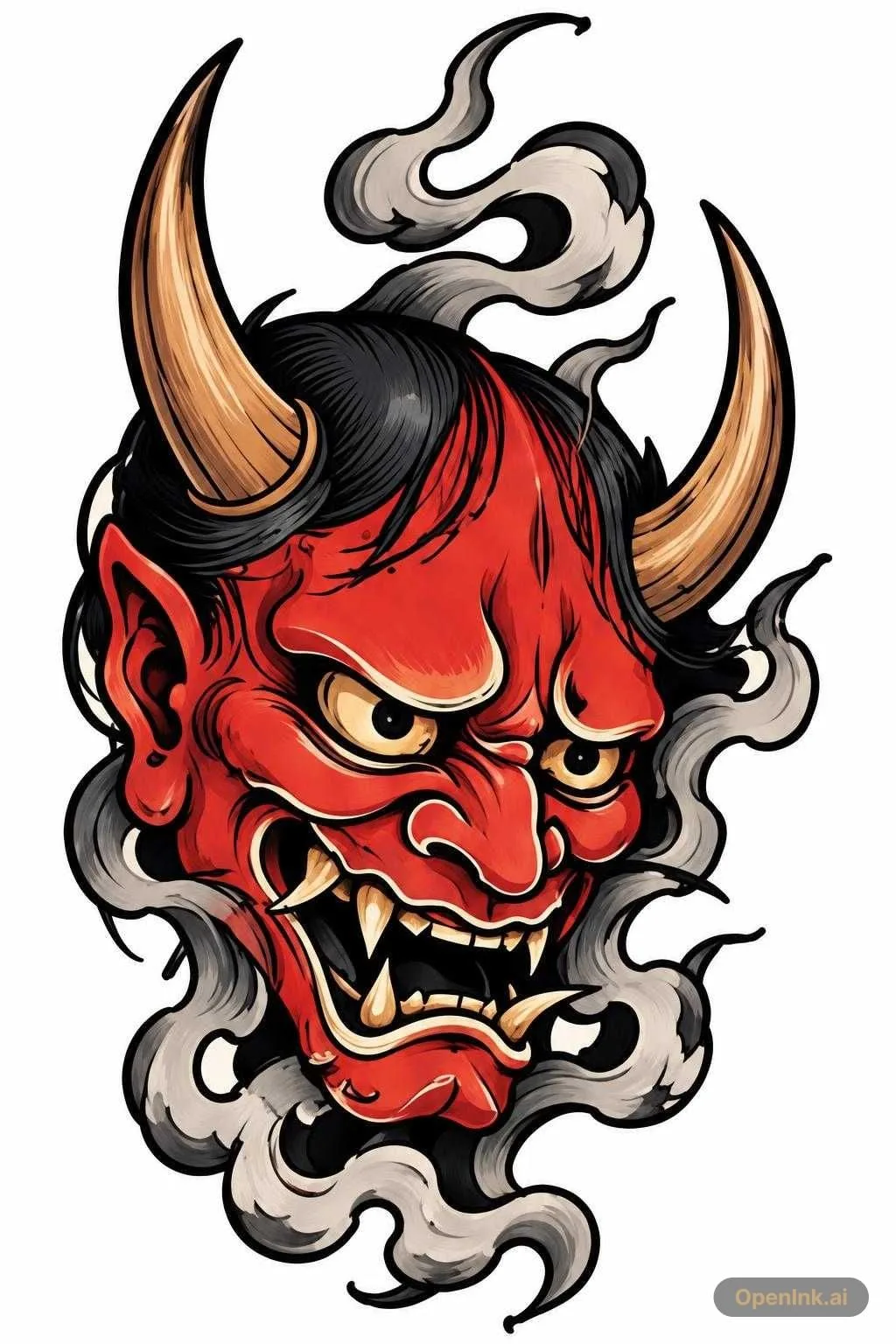 Aus einem Bild extrahierte Tattoo-Schablone