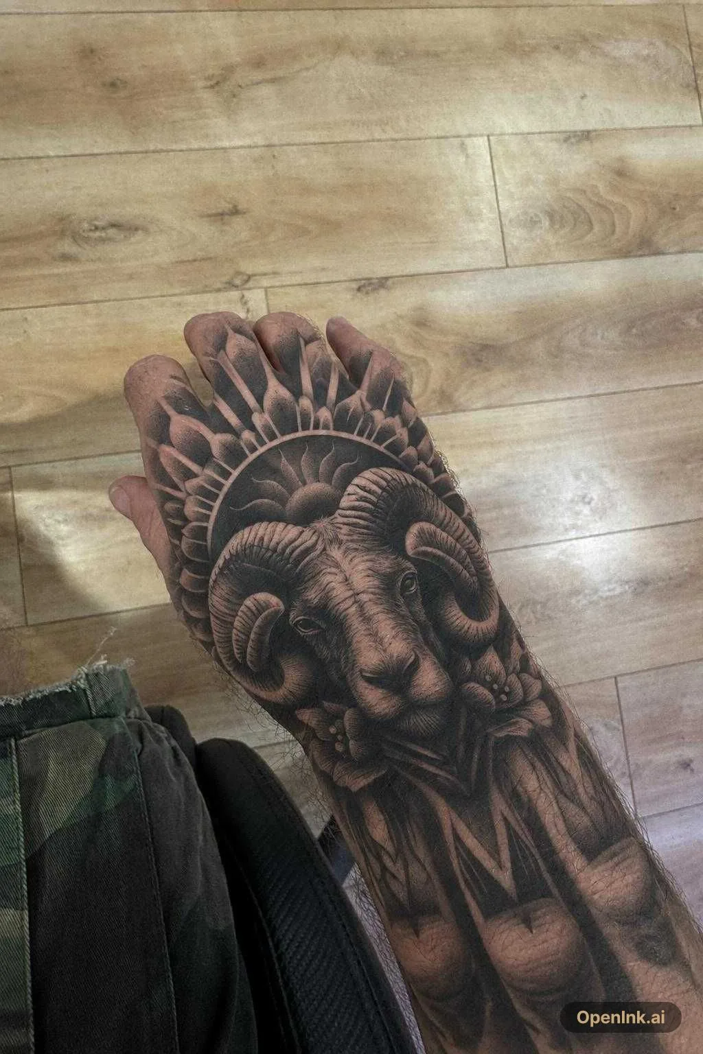 Prévisualisation du tatouage sur peau