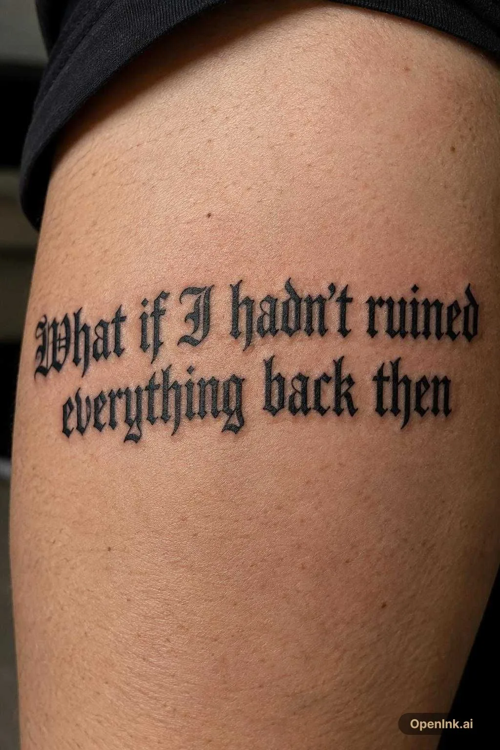 What if I hadn't ruined everything back then