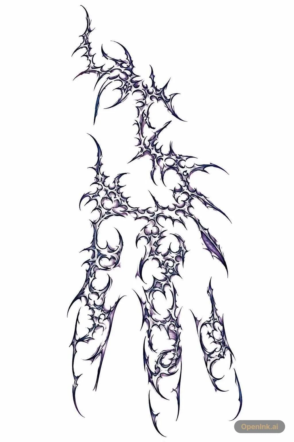 Plantilla de tatuaje extraída de una imagen