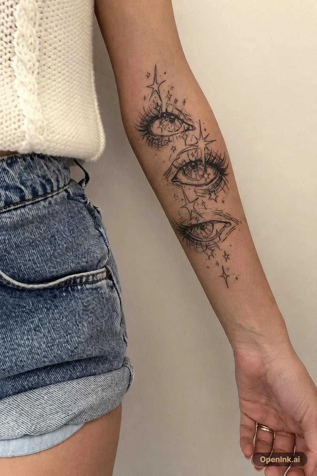 Prévisualisation du tatouage sur peau