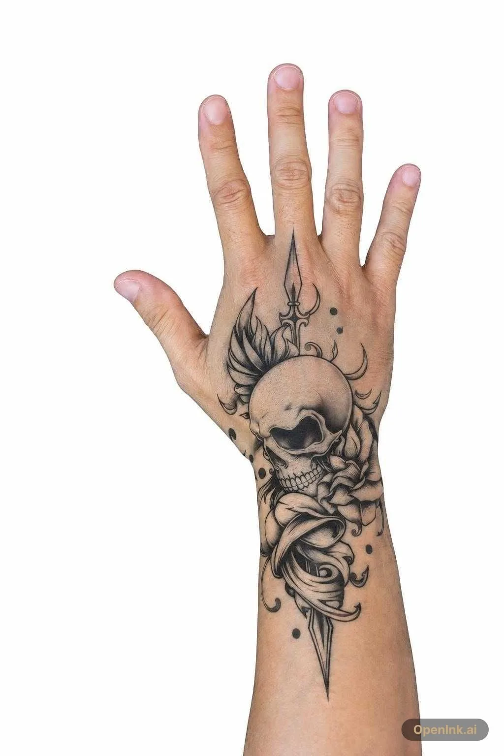 Previsualización de tatuaje sobre piel
