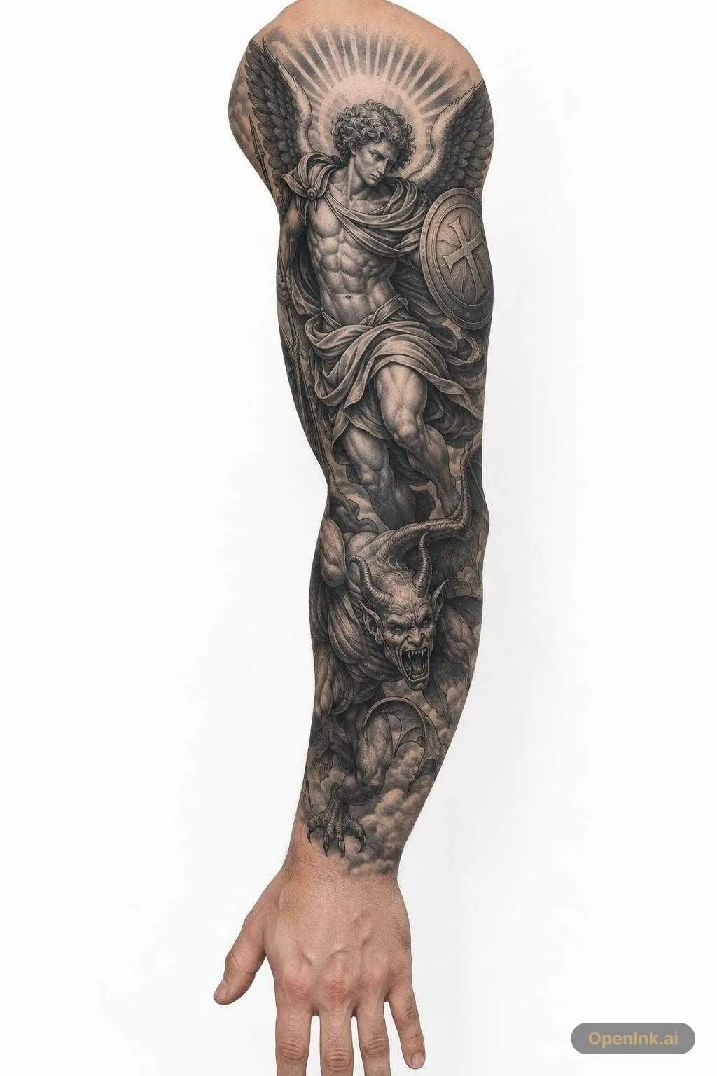 Previsualización de tatuaje sobre piel