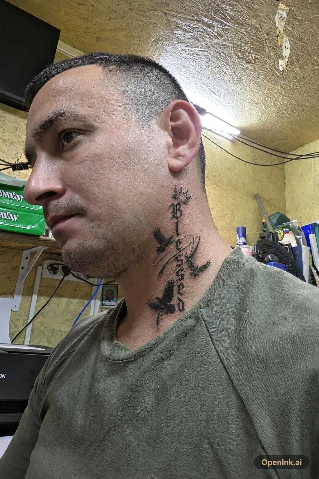 Prévisualisation du tatouage sur peau