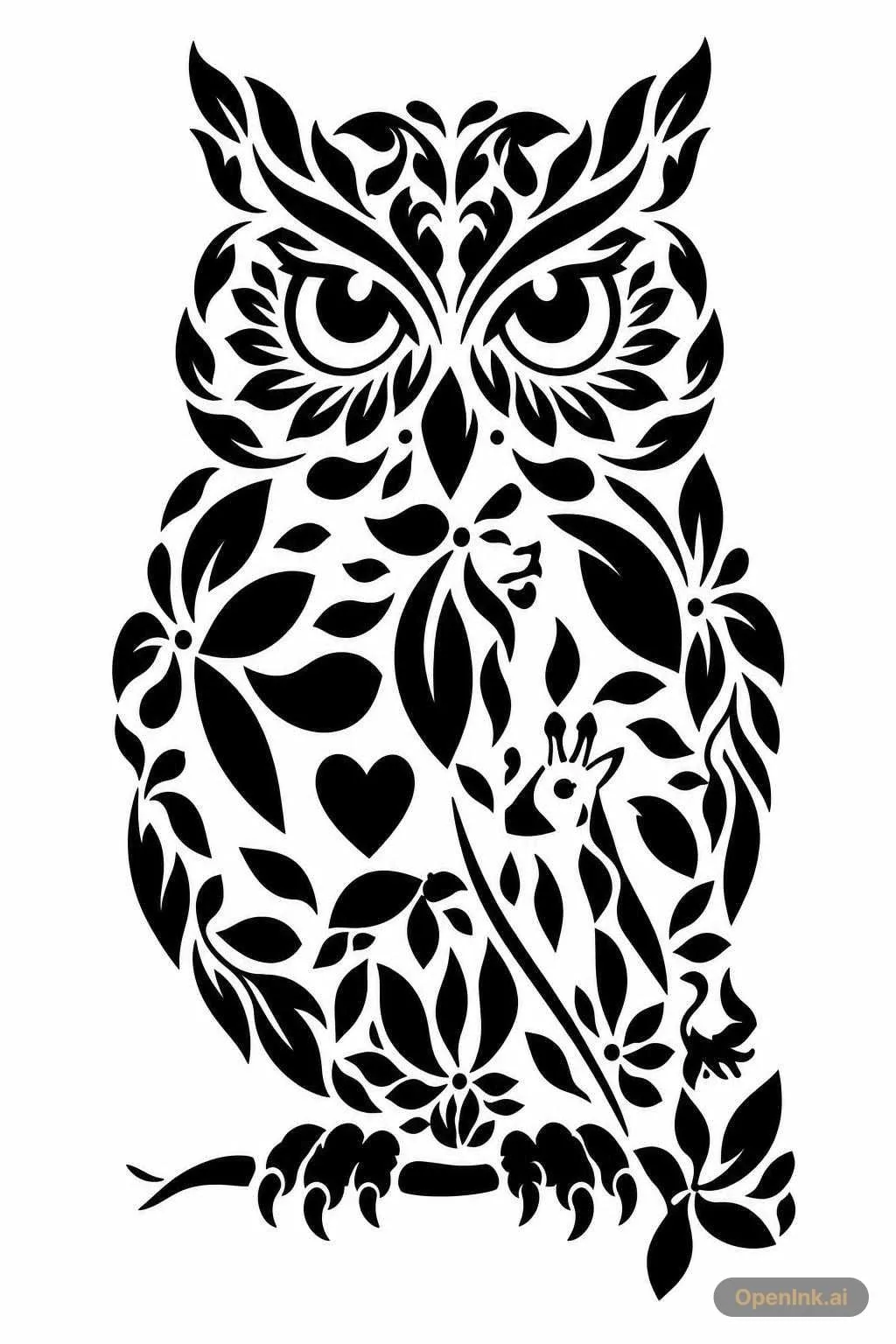 Plantilla de tatuaje extraída de una imagen
