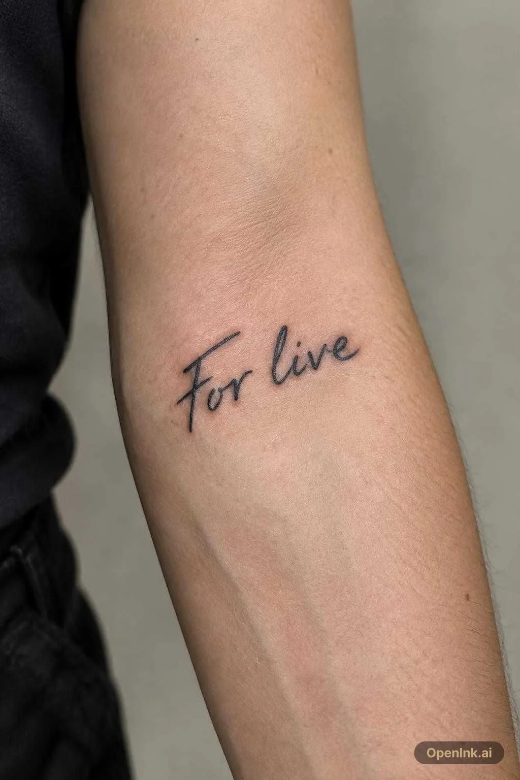 For live