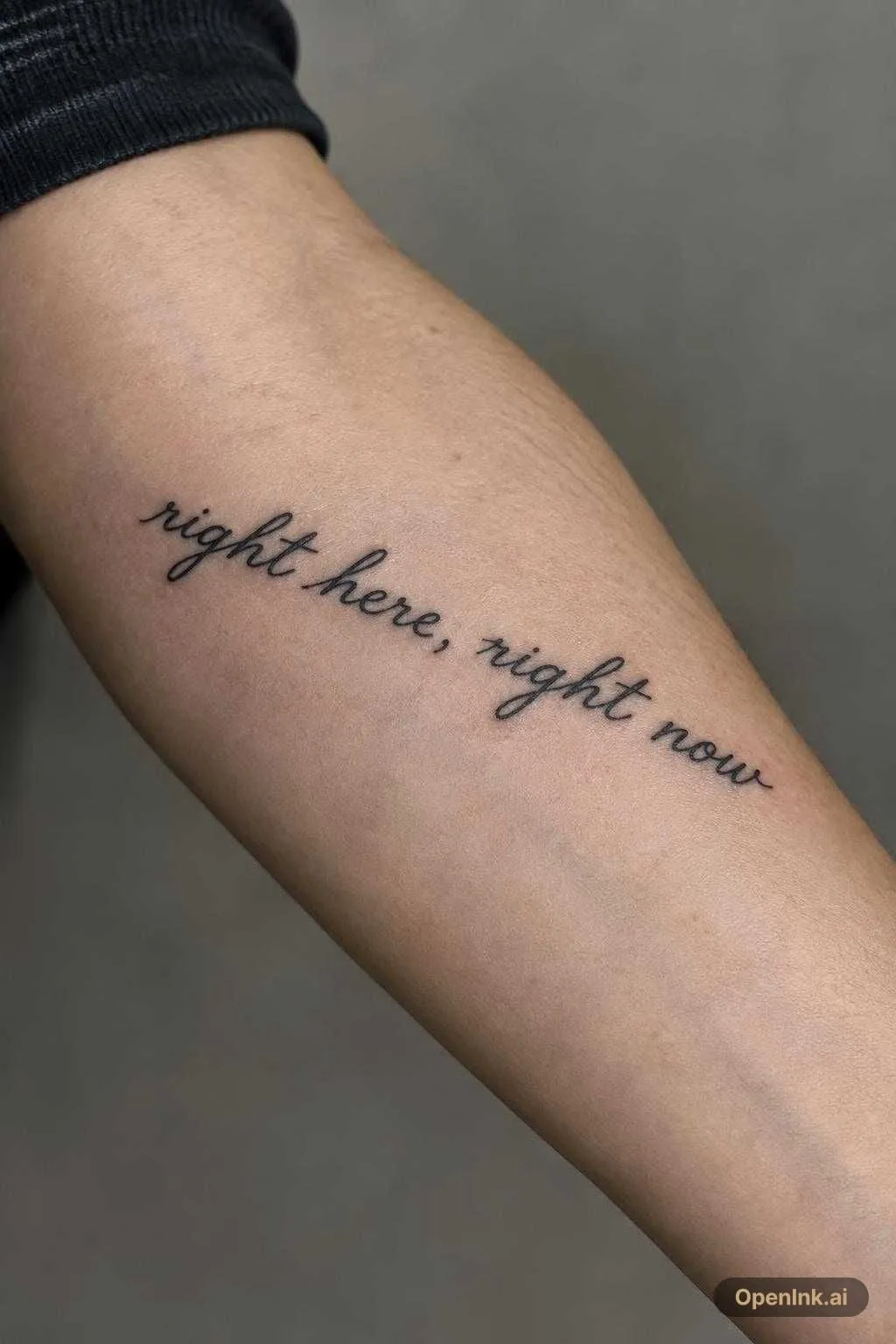 right here, right now