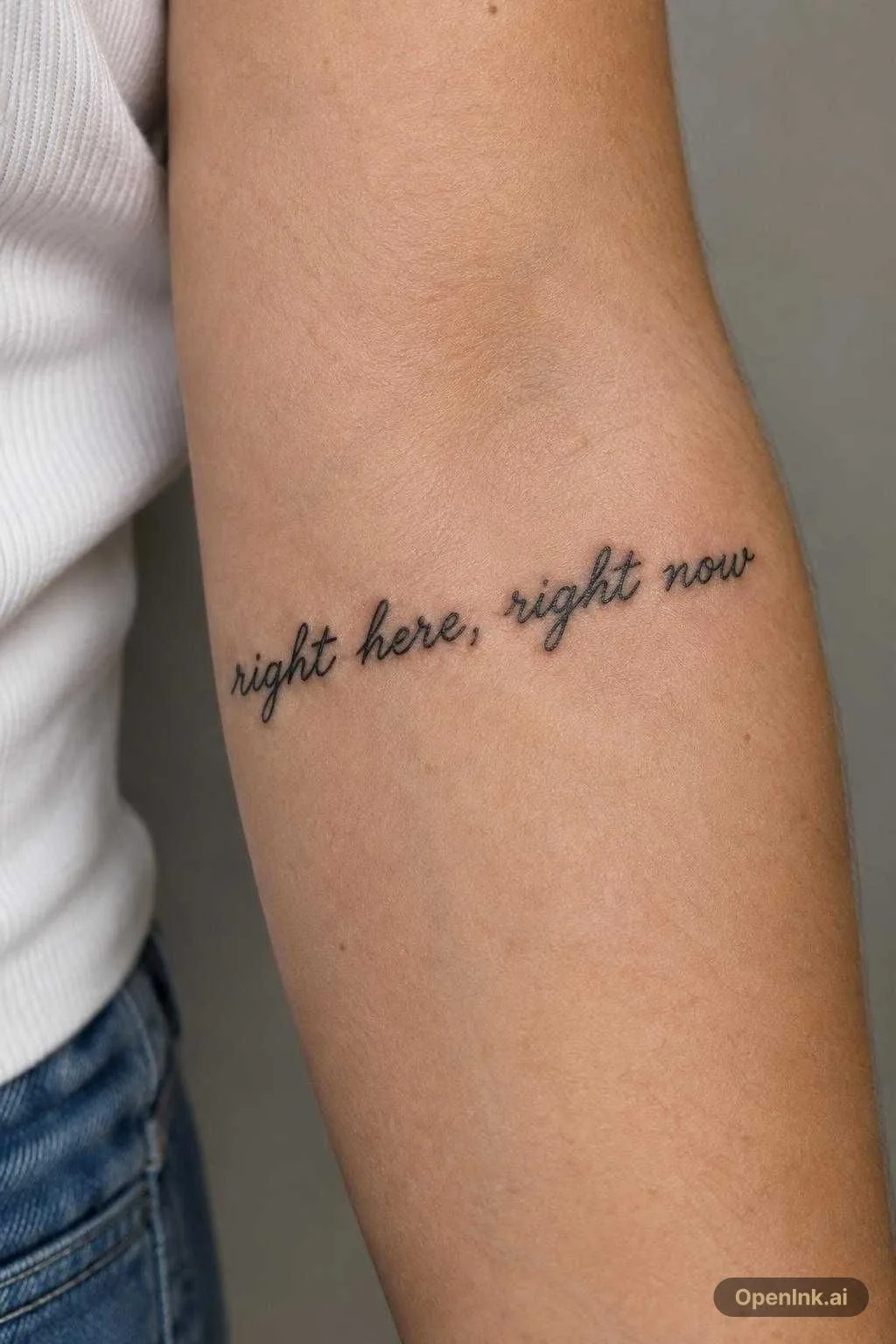 right here, right now