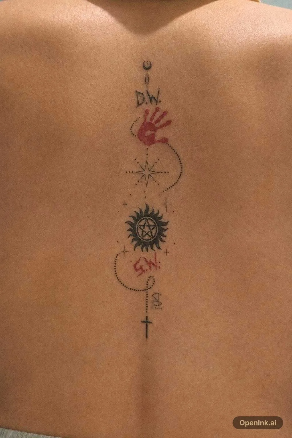 Previsualización de tatuaje sobre piel