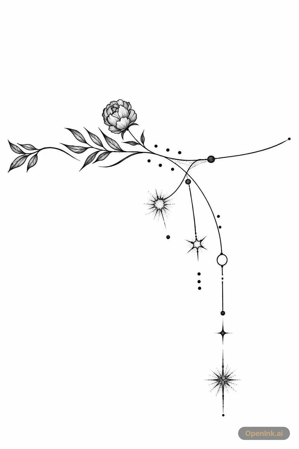 Plantilla de tatuaje extraída de una imagen