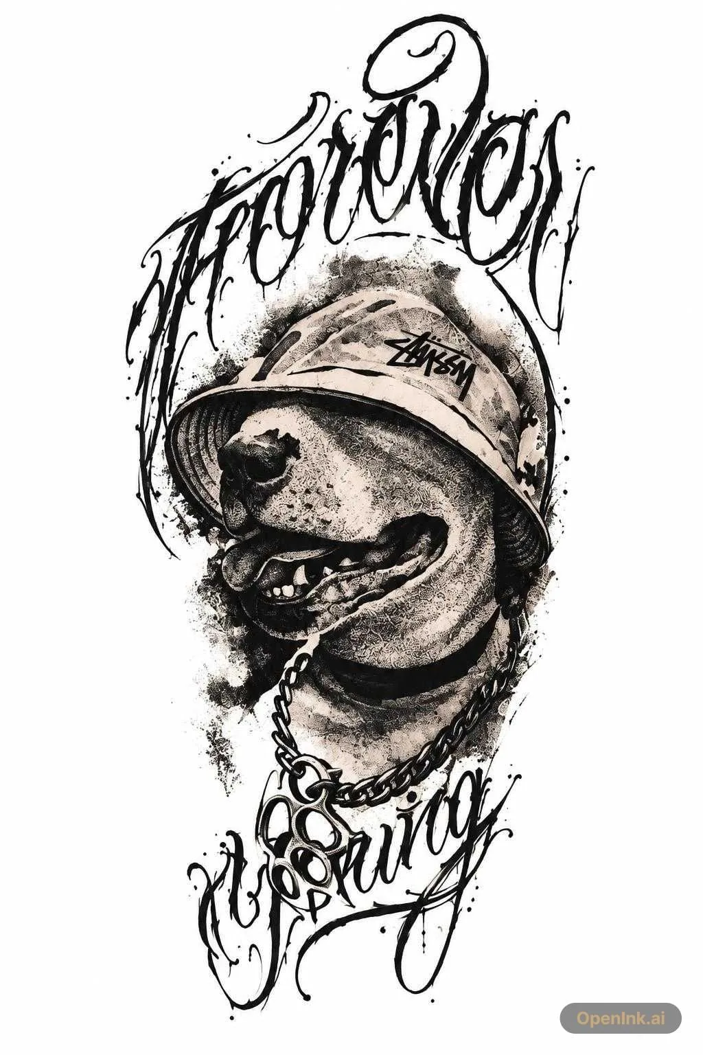 Plantilla de tatuaje extraída de una imagen
