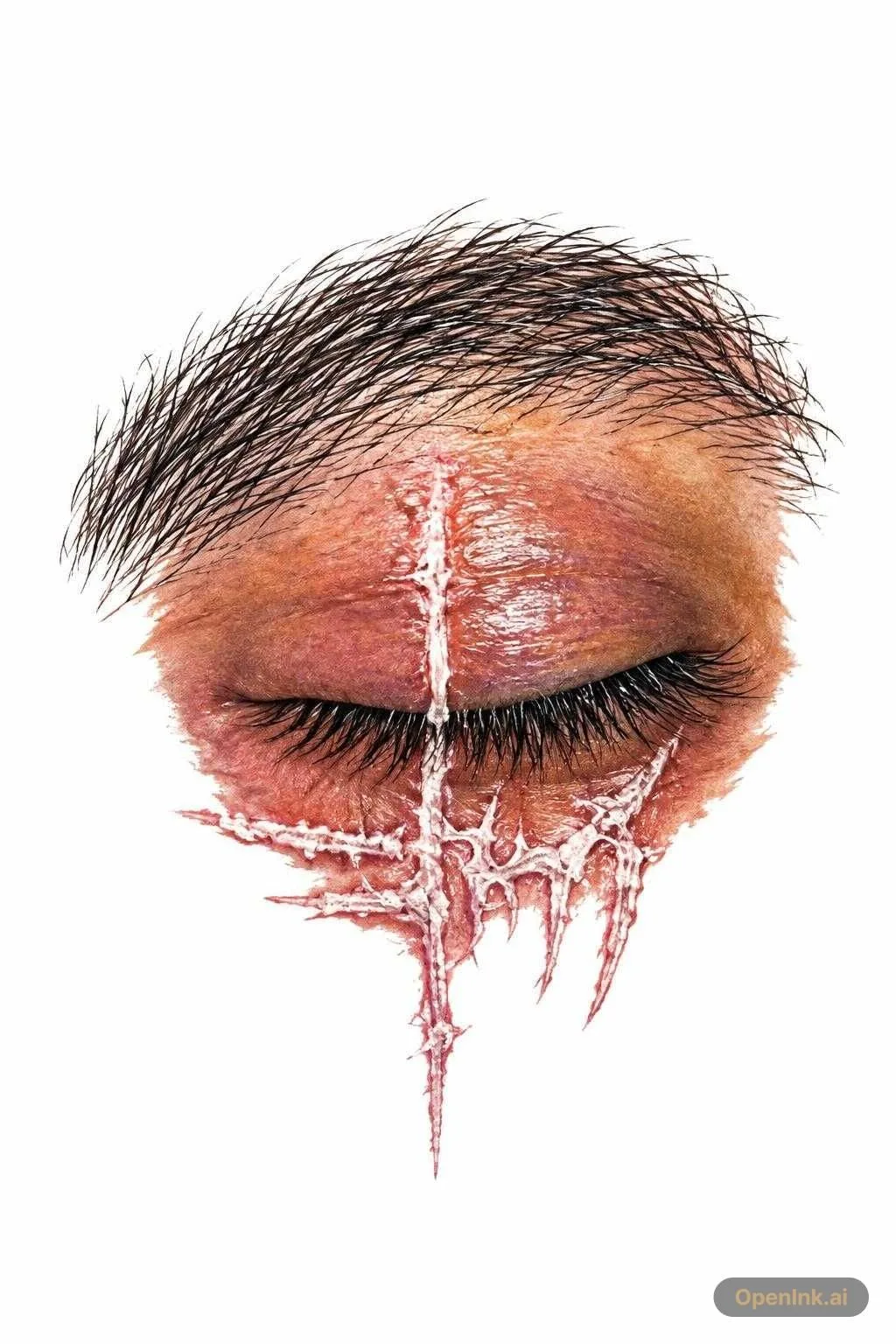 Tattoo stencil extracted from an image