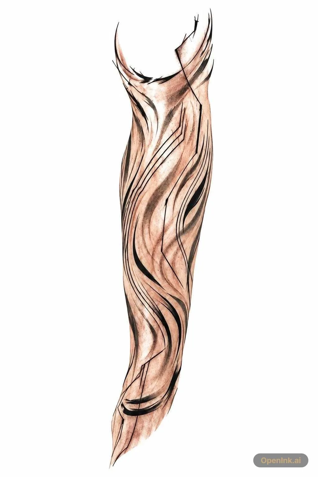 Tattoo stencil extracted from an image