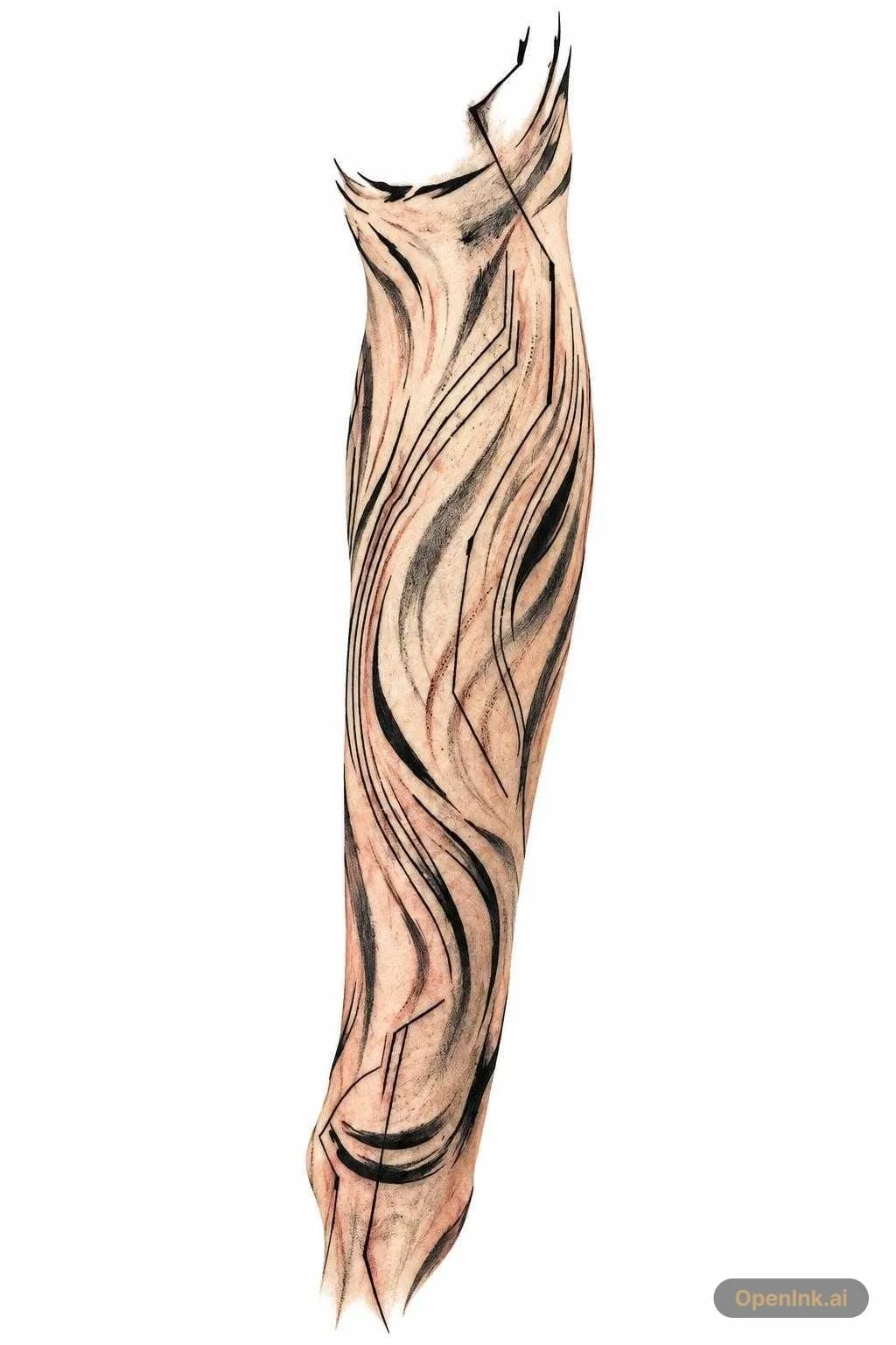 Tattoo stencil extracted from an image