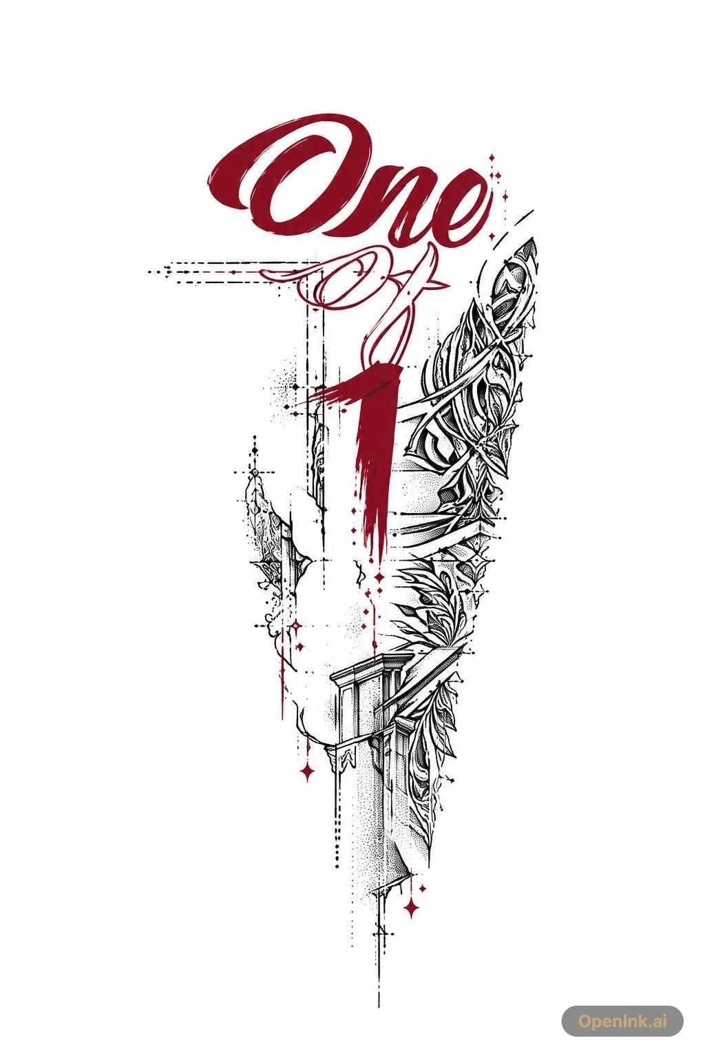 Tattoo stencil extracted from an image