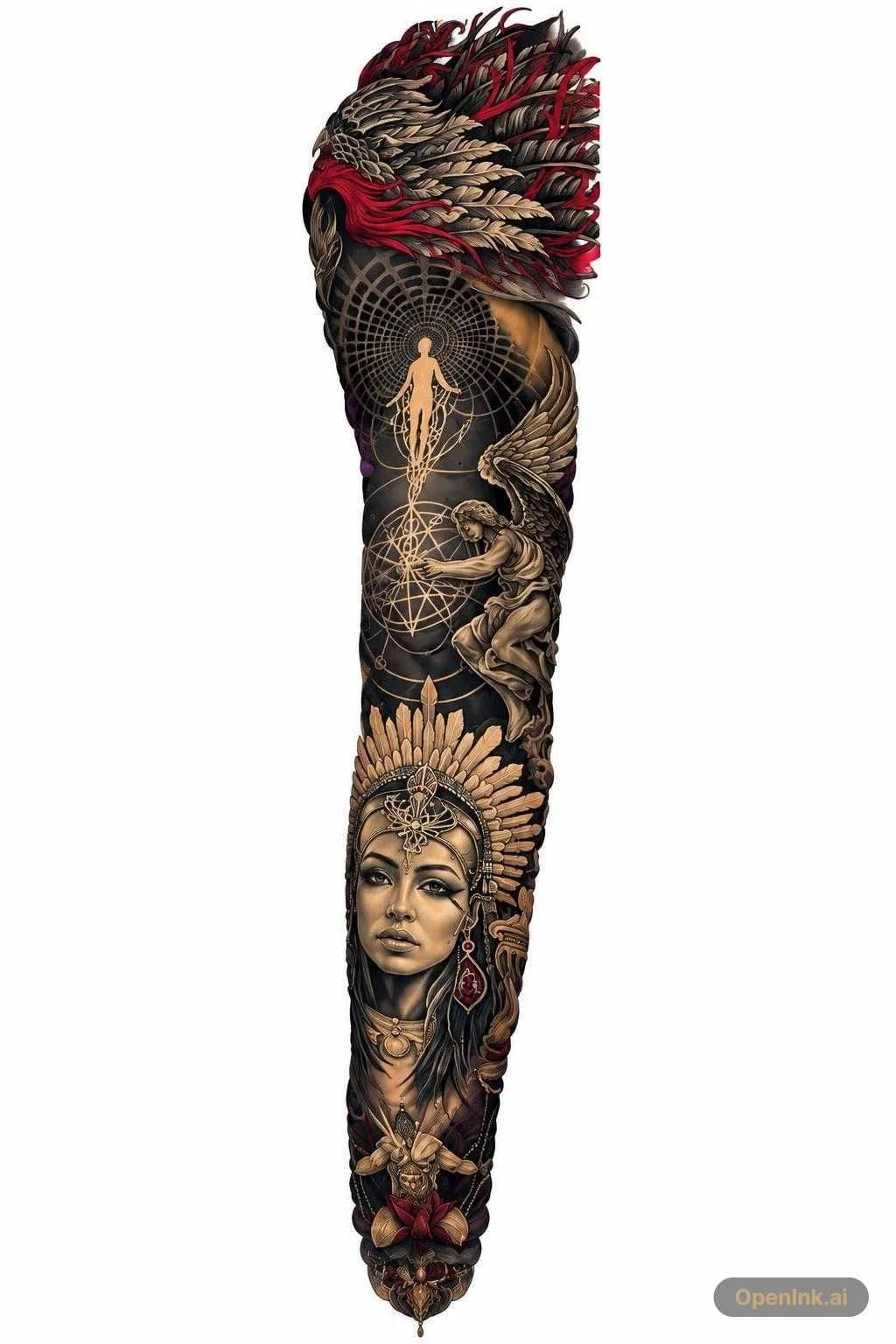 Tattoo stencil extracted from an image