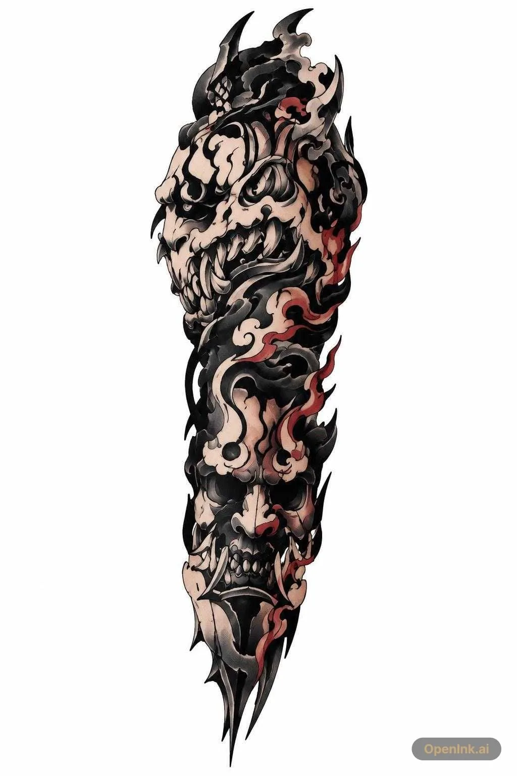 Tattoo stencil extracted from an image