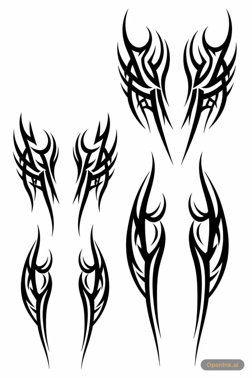 Tattoo stencil extracted from an image