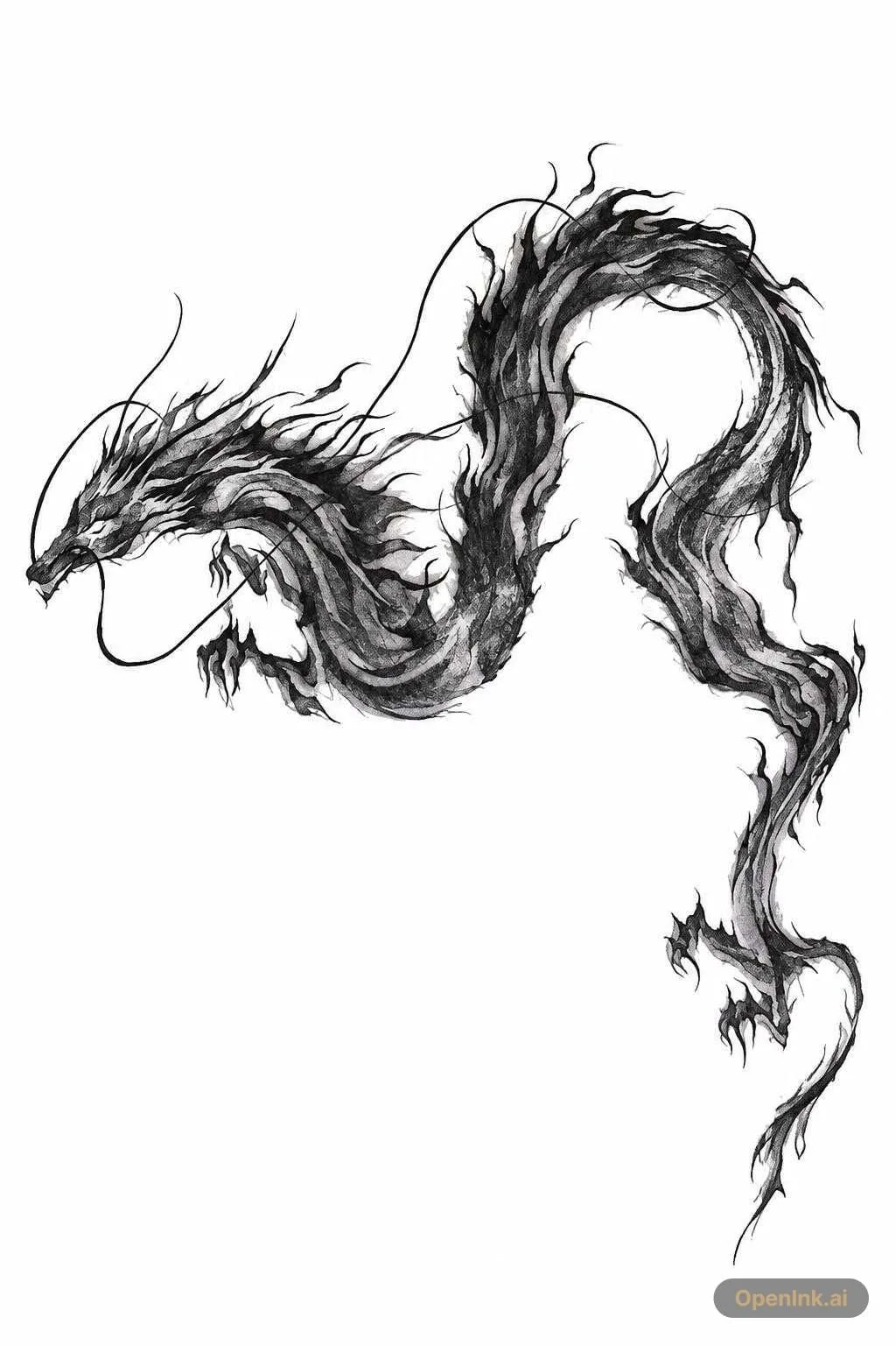 Tattoo stencil extracted from an image