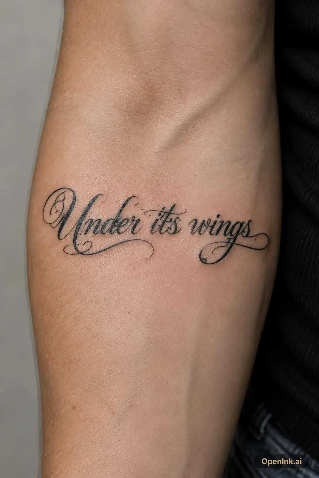 Under its wings