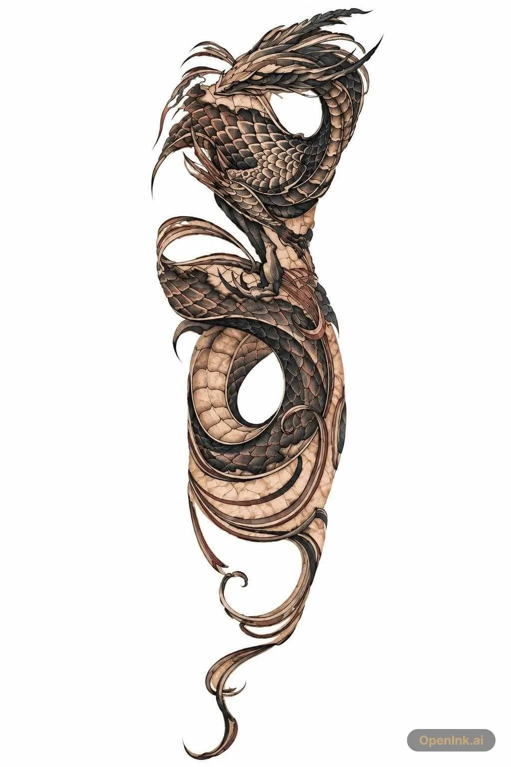 Tattoo stencil extracted from an image