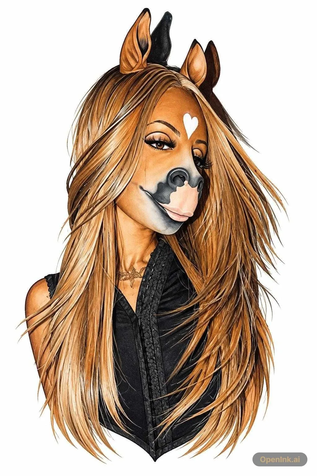 Tattoo stencil extracted from an image