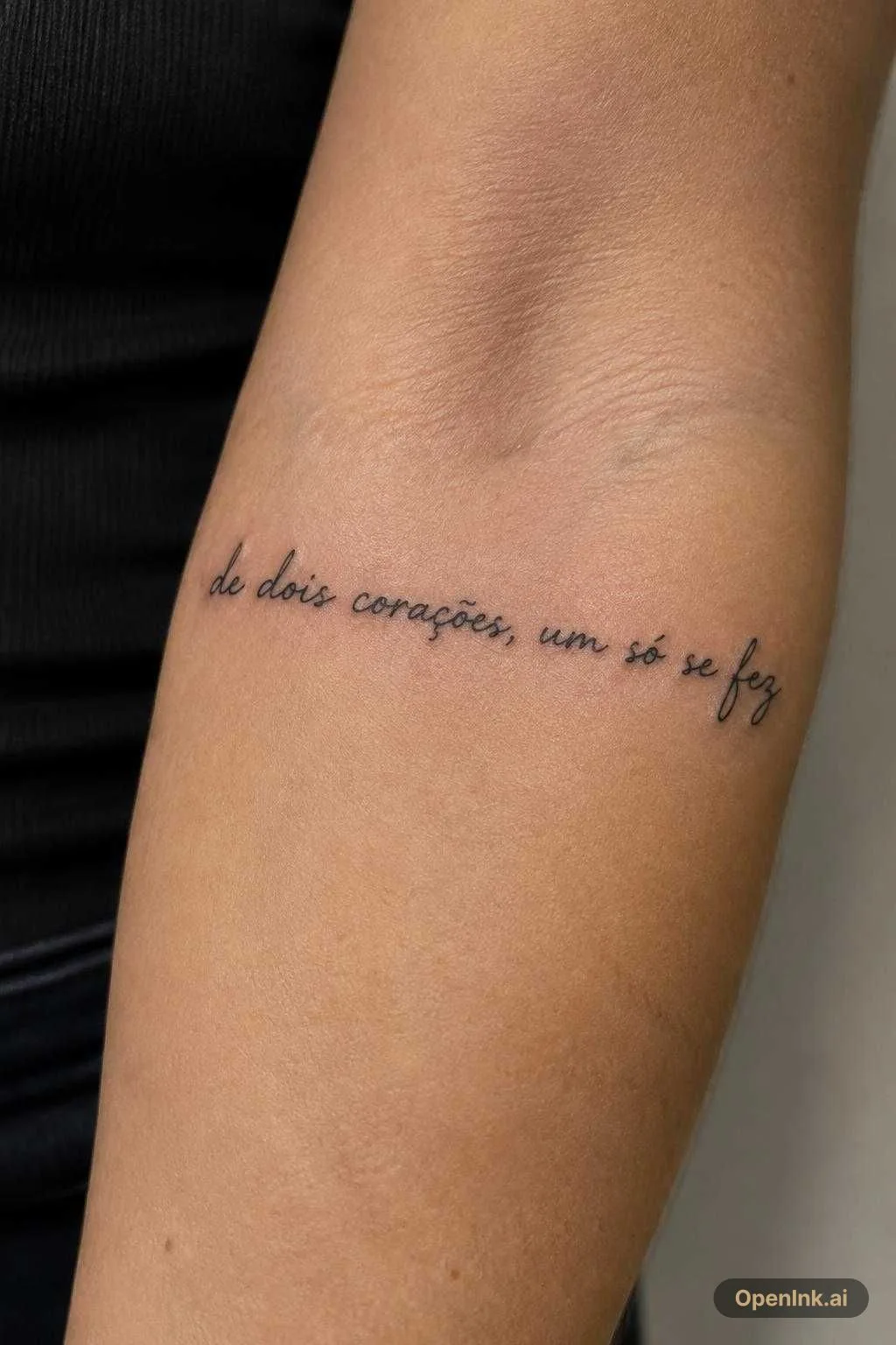 de dois corações, um só se fez