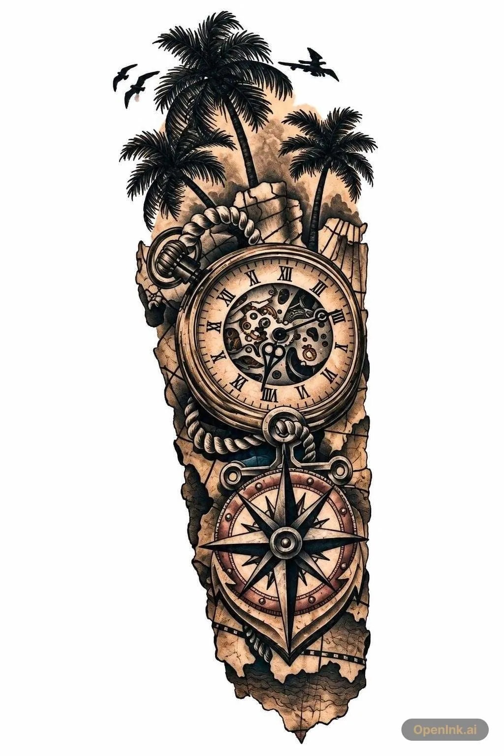 Tattoo stencil extracted from an image