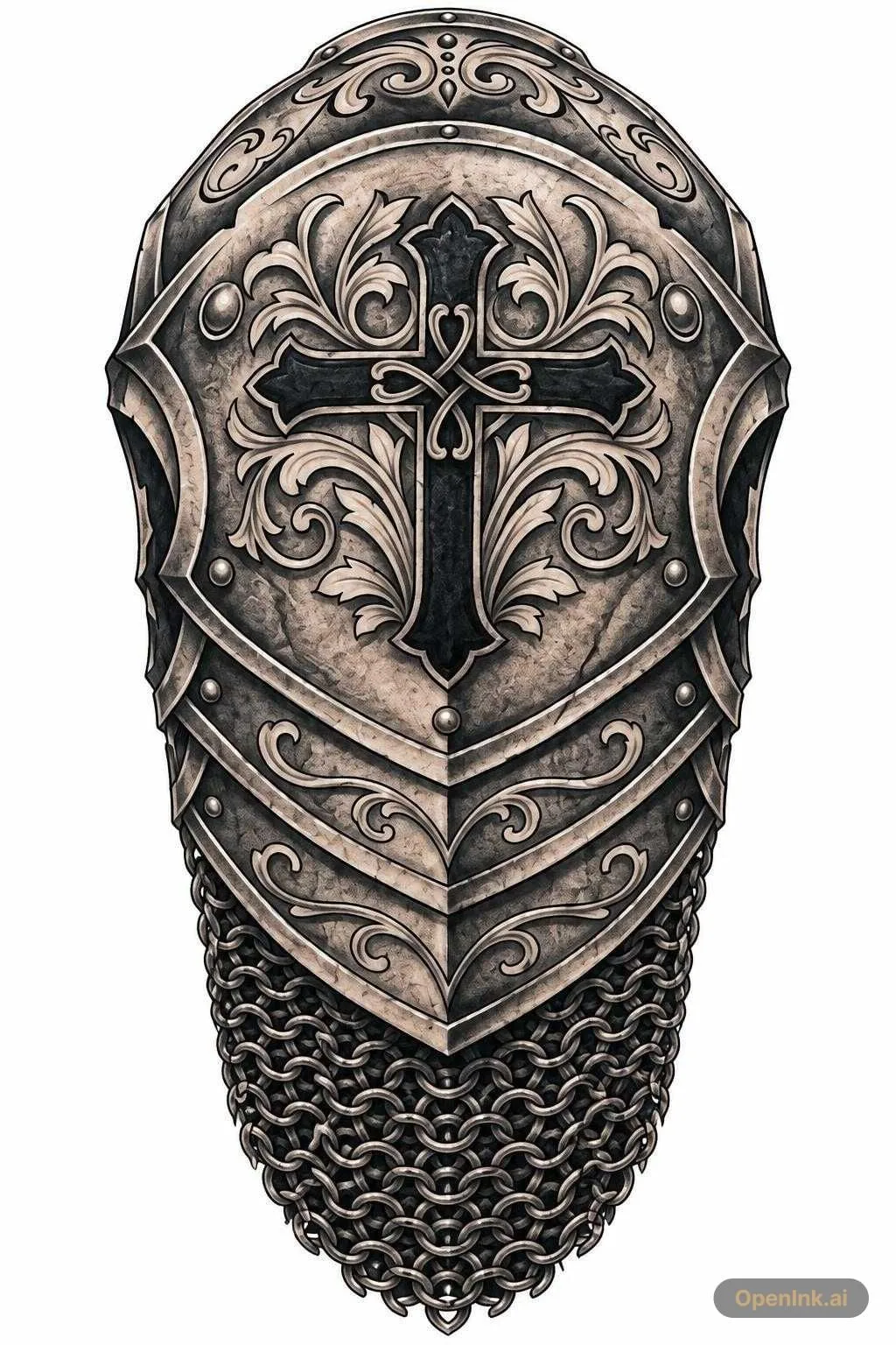 Tattoo stencil extracted from an image