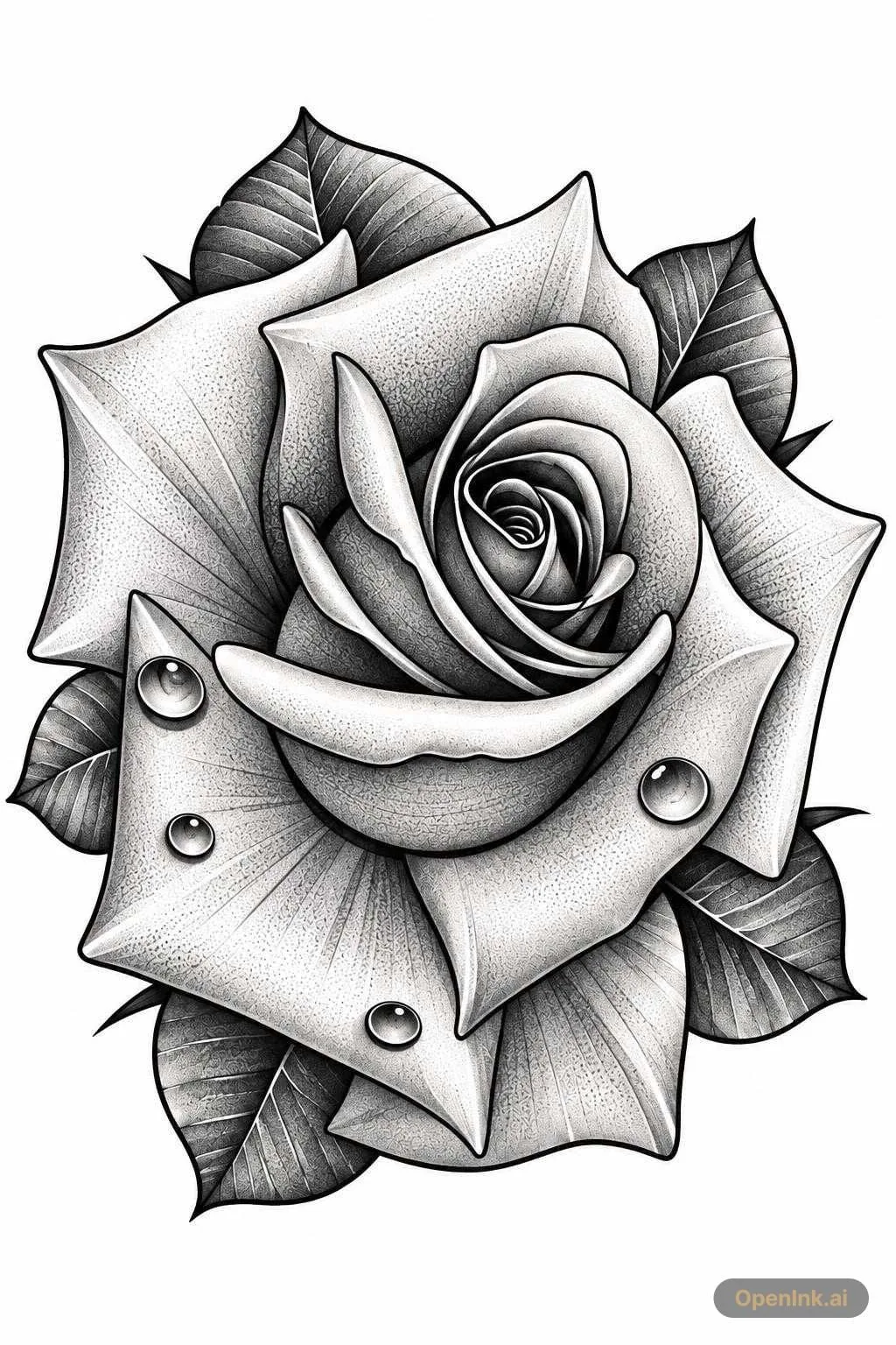 Tattoo stencil extracted from an image